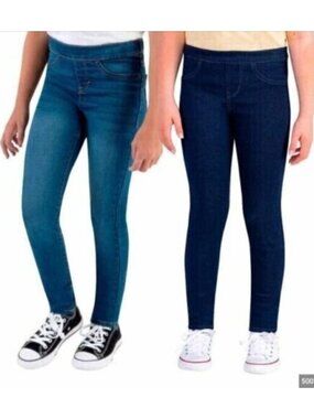 Girl's Levi's 2-pack stretch pull on Mud Rise Jeggings, size 12 NWT